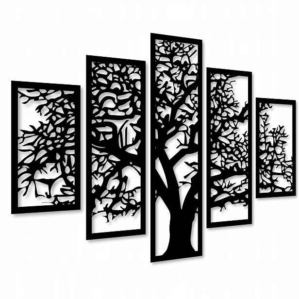 Ažurová Dekorace Strom Nástěnný Obraz 3D Obrazy Do Obývacího Pokoje Triptych