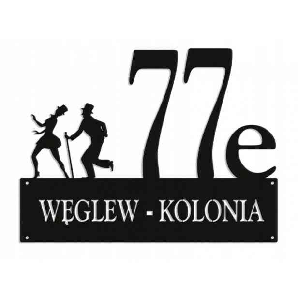 Číslo Na Dům 80 cm Tabule Adresa Ocel 2 mm Grafika 5742
