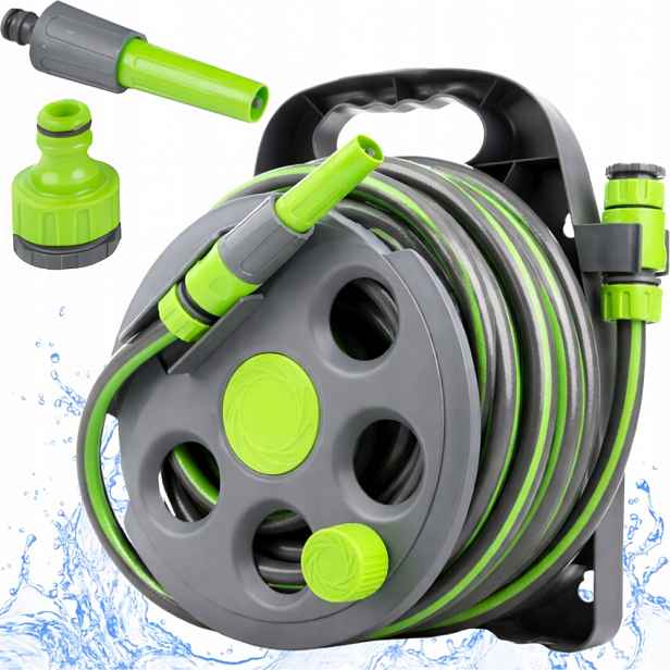 Hadice s bubnem na zeď gumová 1/2" 15 metrů 4vrstvová Divodv