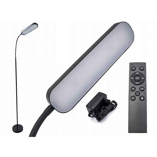 Led podlahová lampa s dálkovým ovládáním – stmívatelná 3 barvy světla 12W Lungo