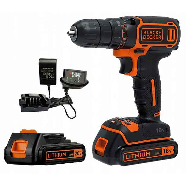 Aku vrtačka 18V Black Decker BDCDC18B lehká vrtačka
