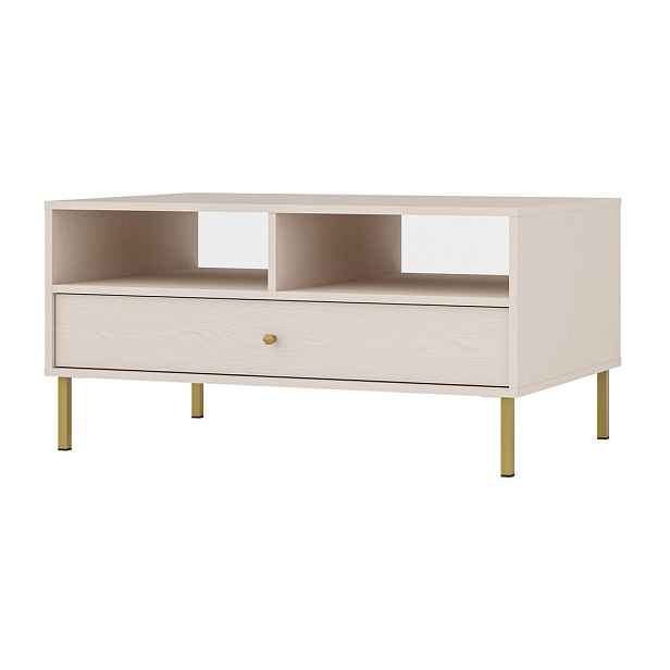 MASSENO KONFERENČNÍ STOLEK TORINO, 100,2/50/65 cm, béžový