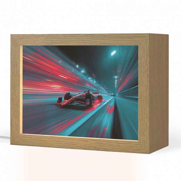 OnlyWow NOČNÍ LAMPIČKA Závodní auto - Červená - Rychlost 20x15 cm