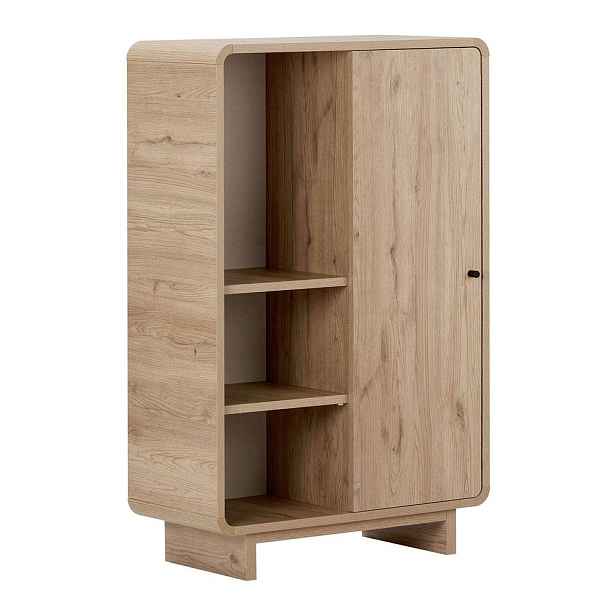 Skříňka v dekoru dubu ve světle přírodní barvě 70x110x34 cm Torina – Nordure
