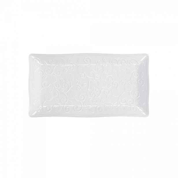 Servírovací podnos 30 x 16 cm Florentina La Porcellana Bianca