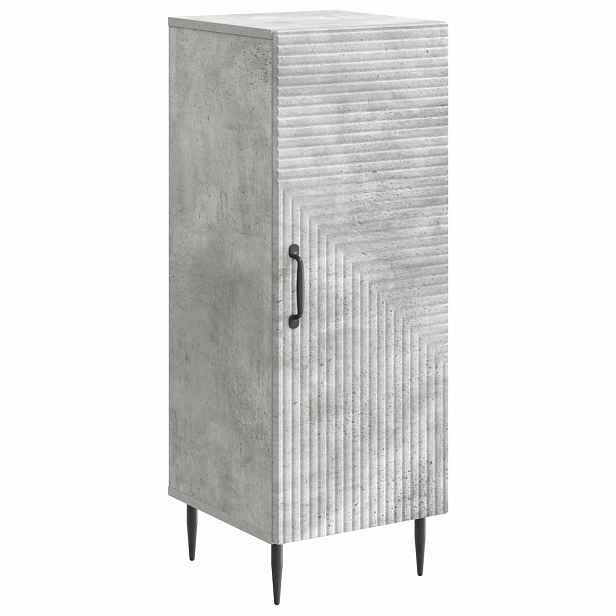 vidaXL Servírovací skříň Betonově šedá 33 x 34,5 x 89,5 cm