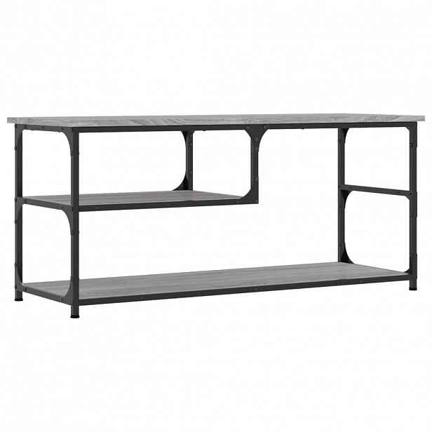 vidaXL TV skříňka šedá sonoma 103x38x46,5 cm kompozitní dřevo a ocel