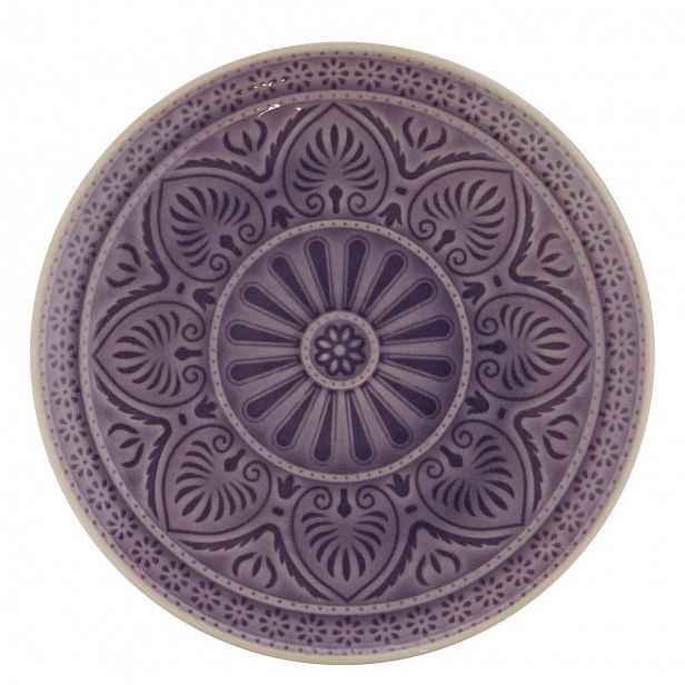 Butlers SUMATRA Talíř 21 cm - fialová