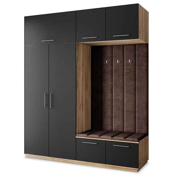 MASSENO MODERNÍ PŘEDSÍŇOVÁ SESTAVA REMA, 200/240/60 cm, dub Wotan