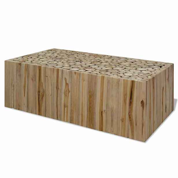 vidaXL Konferenční stolek pravý teak 90 x 50 x 30 cm