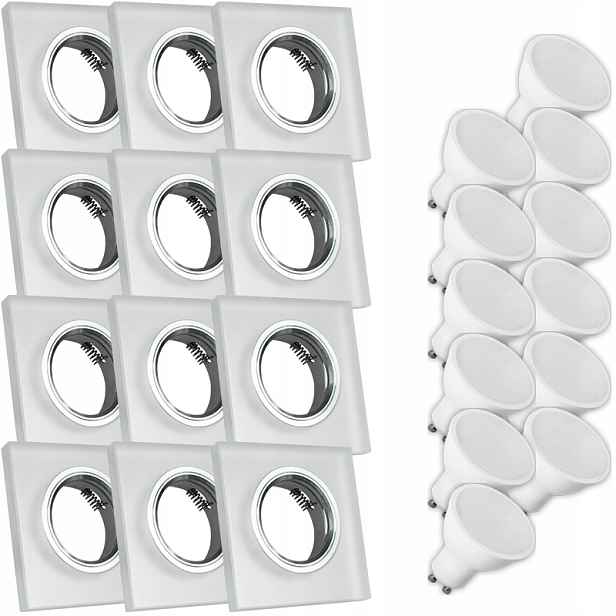 12X Skleněná Lampička Moderní Kulaté Stropní Svítidlo Kolo Silné Sklo Námraza Led Žárovka 5W