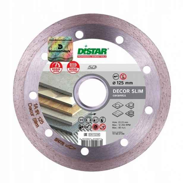 Diamantový Kotouč 1A1R 125x1,2x8x22,23 Decor Slim