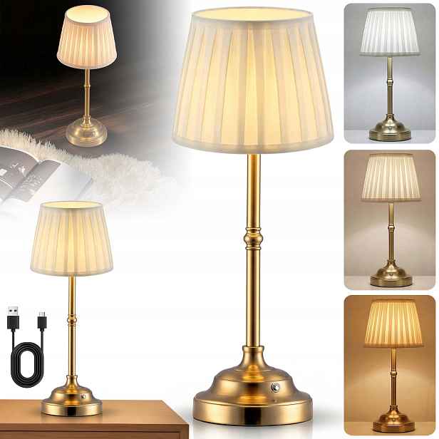 Lampa Led Noční Stolní Usb Akumulátor Bezdrátová 3W