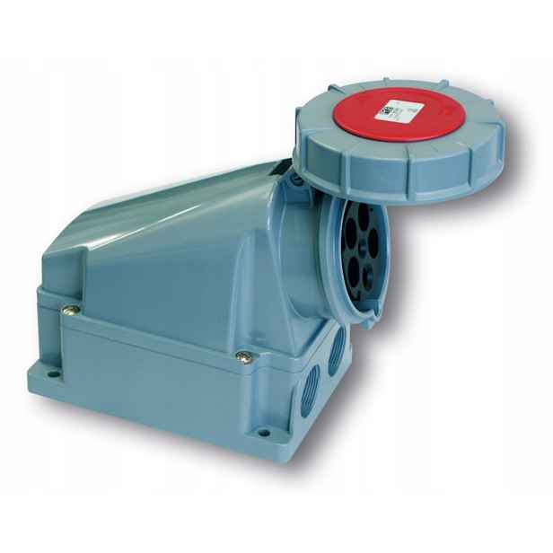 Pevná zásuvka IP67 bez tlumivky 63A 400V 3P+N+Z 135-6
