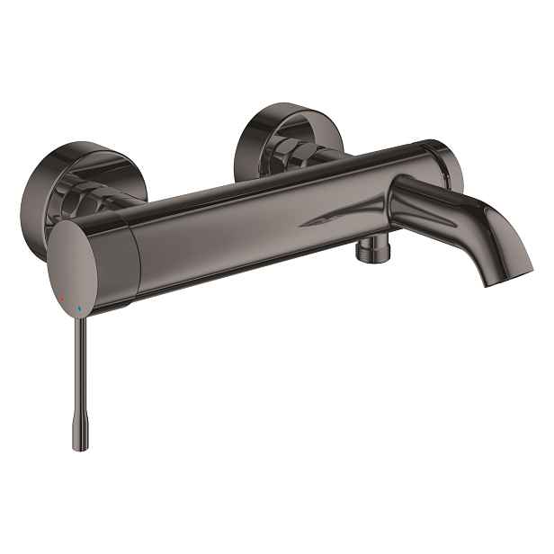 Baterie vanová nástěnná Grohe Essence 150 mm, Hard Graphite s přepínačem 25250A01