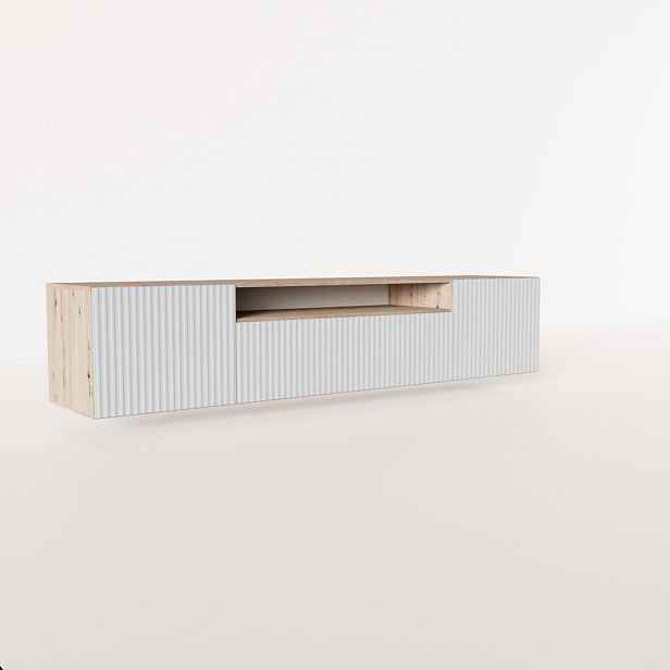 MASSENO ZÁVĚSNÝ TV STOLEK VAREN, 200/41/40 cm, dub Artisan