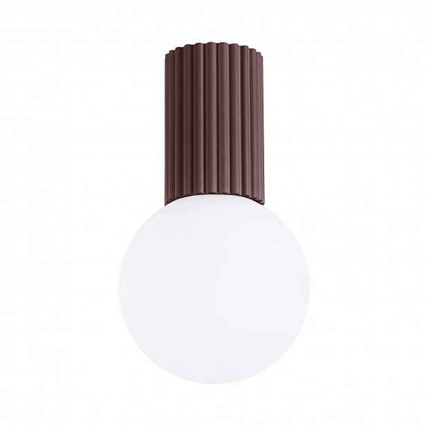 Stropní Svítidlo Halo hnědý IP44 Lampa koule do koupelny stropní hermetická Sollux