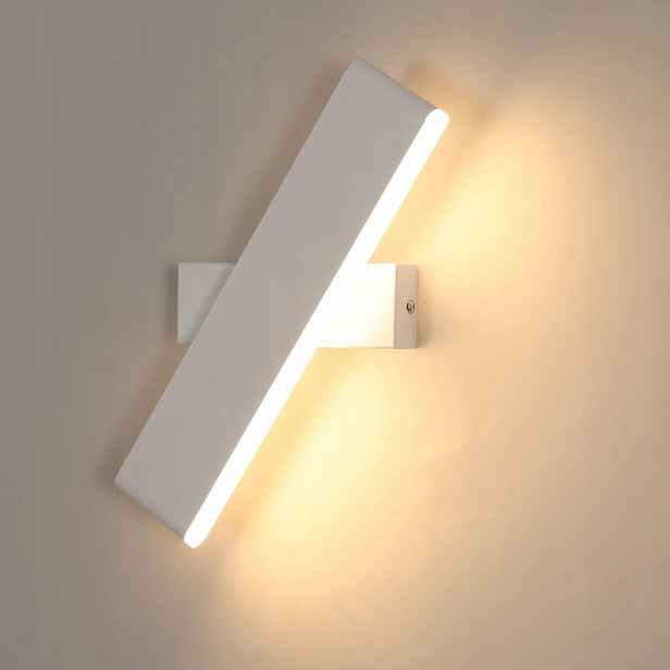 Bílá Nástěnná Led Lampa Otočná Moderní Do Chodby 3000K 9W