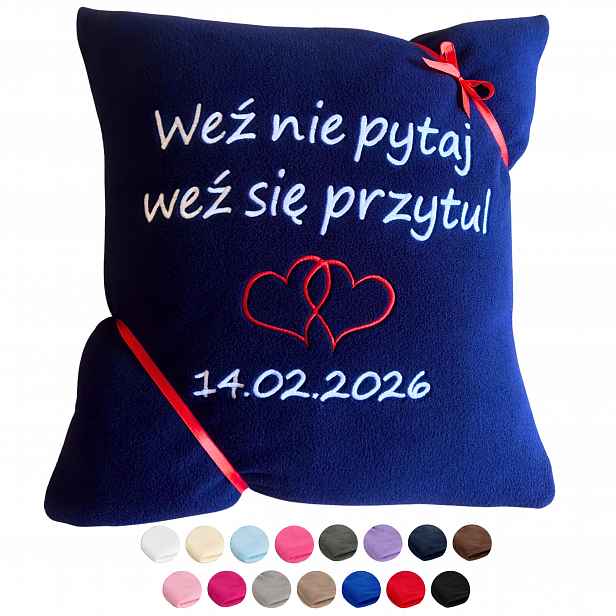 Dárek na Valentýna pro přítele manžela Něj polštář s vlastním nápisem