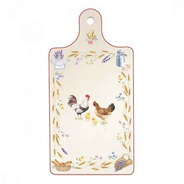 Servírovací mísa na sýry "Country Life", porcelán, 34,5 x 18 cm - Easy