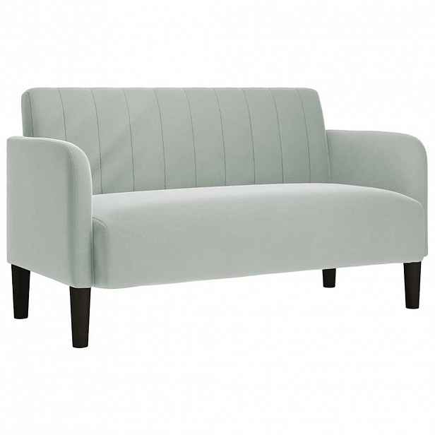 vidaXL Loveseat Sofa světle šedá 109 cm samet