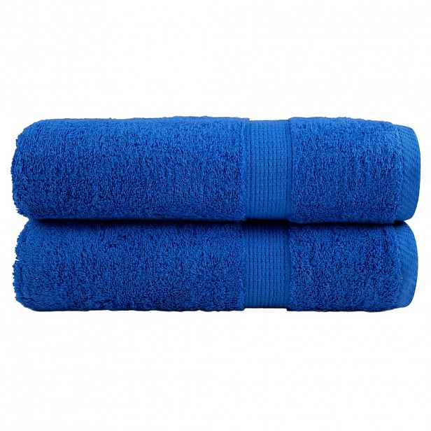vidaXL Prémiové ručníky SOLUND 2 ks modré 50x100 cm 600 g/m²