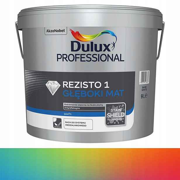 Barva barva na stěny Professional Dulux Rezisto 1 Mat 9L Ral Ncs