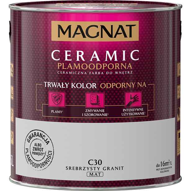 Barva Magnat Ceramic 2,5L C30 Stříbrný Granit