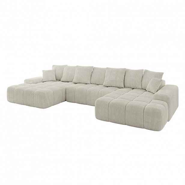 ALTDECOR SEDACÍ SOUPRAVA ENSI-U – 353 × 164 × 69 cm krémová