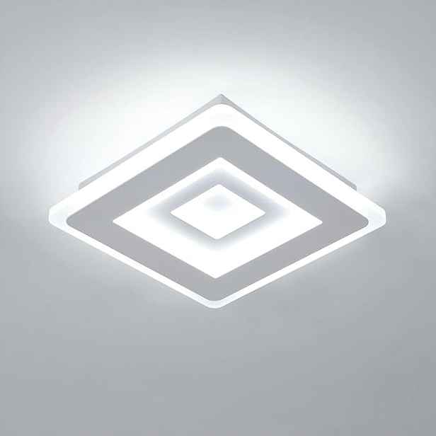 Led Stropní Svítidlo Plafon Bílé Moderní Čtverec do obýváku 6500K 28W