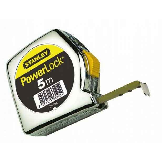 Měřítko Powerlock, Chromované Plastové Pouzdro 5 M/19 MM [L]