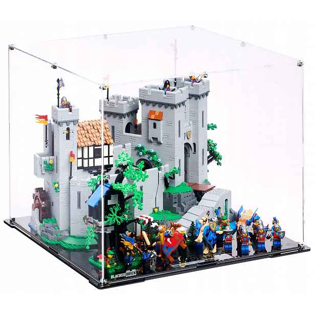 Vitrína Blacked Brick pro Lego 10305 Icons Zámek rytířů erbu Lev