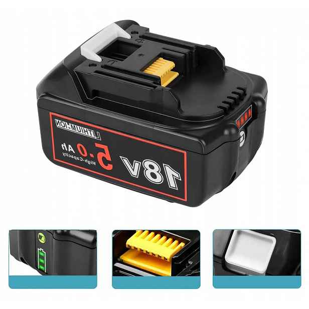Akumulátor 18 V 5 Ah 5000 Mah Pro Výměnu Elektrického Nářadí