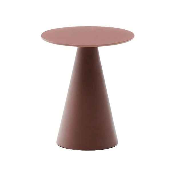 Kulatý odkládací stolek se skleněnou deskou ø 35 cm Wilshire – Kave Home
