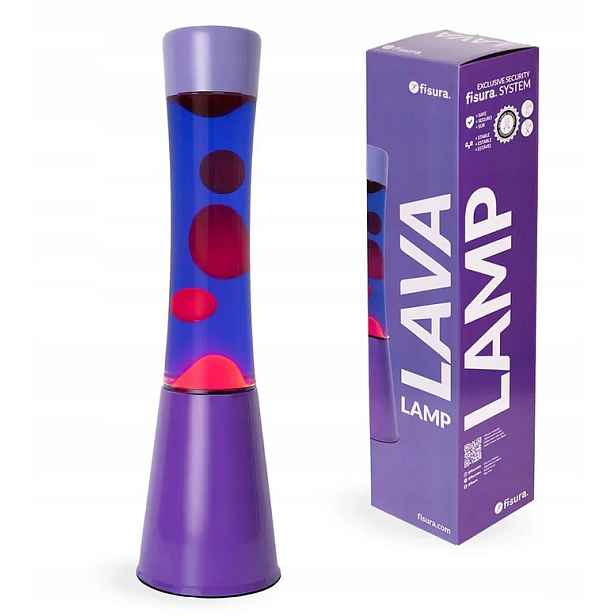 Lávová lampa magma Lava Lawa lampička 0611 Fialová Modrá Red 41 cm Fisur