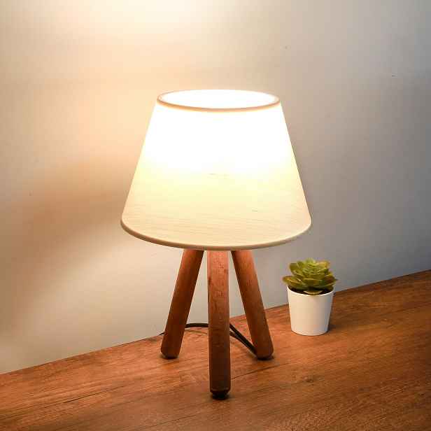Opviq Stolní lampa Shade I krémová/hnědá
