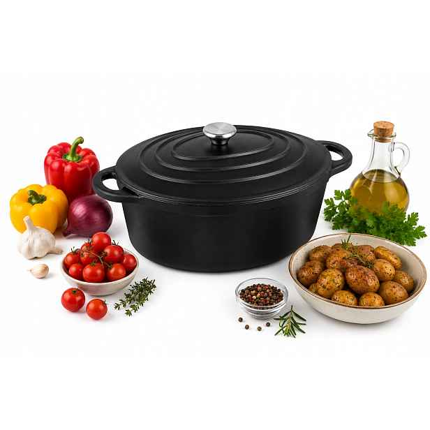 Zapékací Mísa litinový 4L 27 cm Krisberg Husička