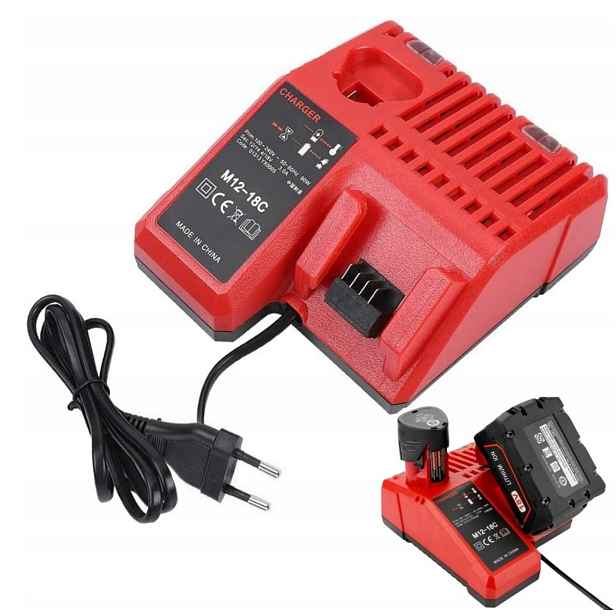 Náhradní nabíječka Milwaukee M12-18FC Pro Nabíječku M12 M18 Akumulátor