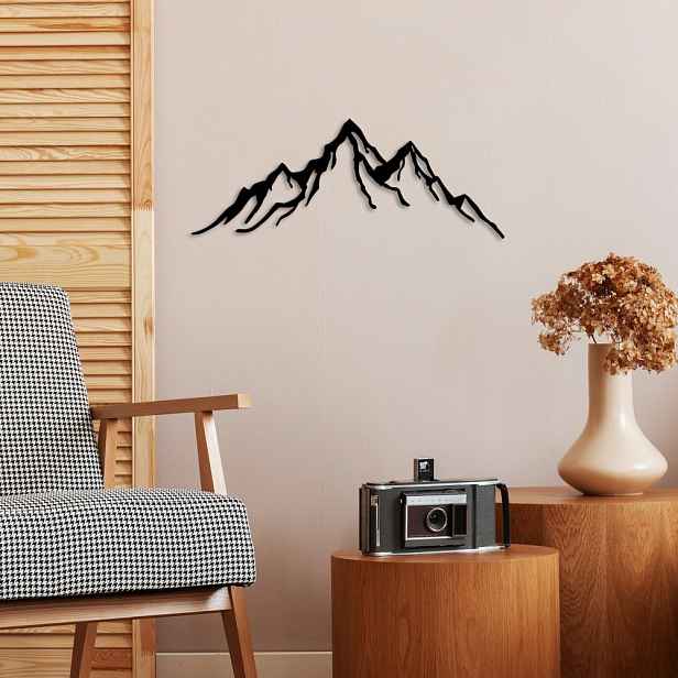 Dekorativní kovový doplněk na zeď Mountain - 11
