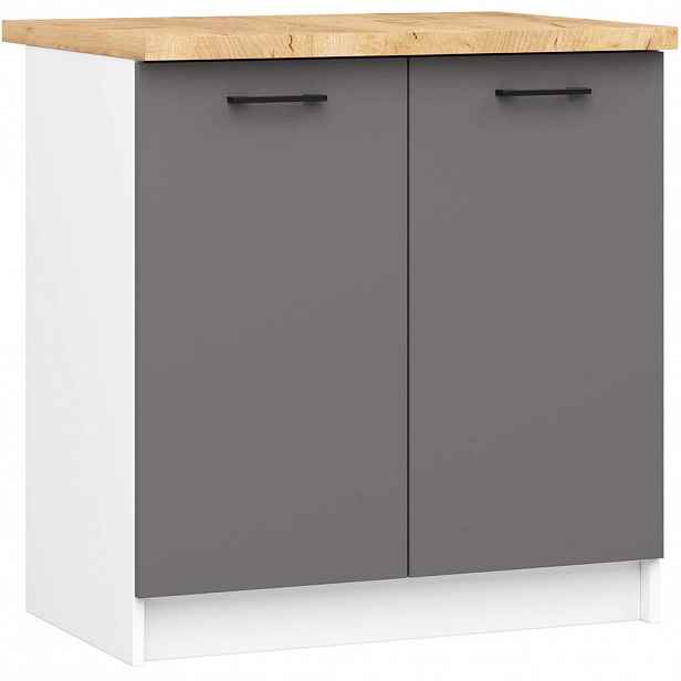RAUMHIRSCH FURNITURE SPODNÍ SKŘÍŇ Bílá, grafitově šedá 85/80/46