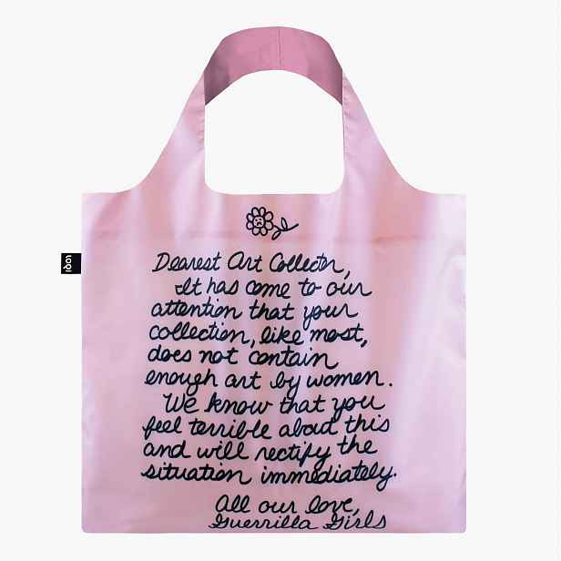 Skládací nákupní taška LOQI GUERRILLA GIRLS Dearest Art Collector
