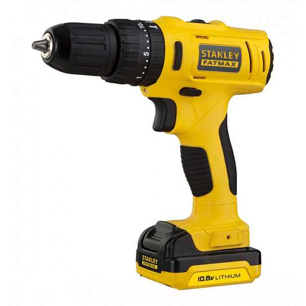 Stanley - 10,8V AKU vrtačka s příklepem, 2x aku 1,5 Ah Li-lon, nabíječka FMC021S2-QW