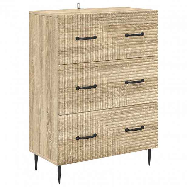 vidaXL Skříň se zásuvkami 66 x 34,5 x 89,5 cm Kompozitní dřevo