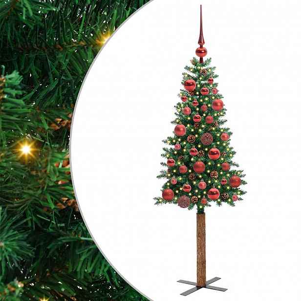 vidaXL Úzký vánoční stromeček Zelená 150 cm