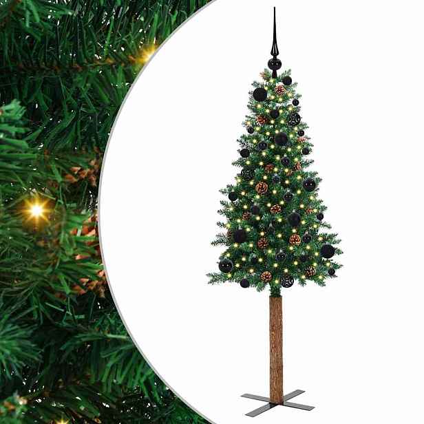 vidaXL Úzký vánoční stromeček Zelená 150 cm