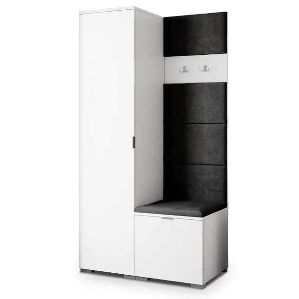 MASSENO MODERNÍ PŘEDSÍŇOVÁ SKŘÍŇ LORI, 95/181/51 cm, bílá