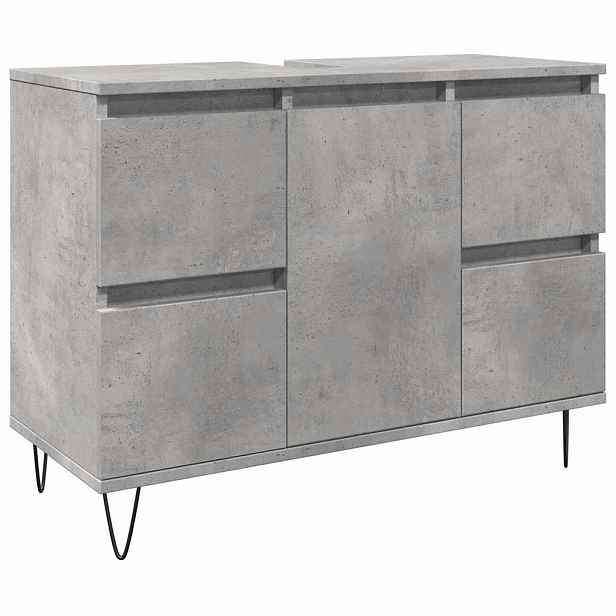 vidaXL Koupelnová skříňka betonově šedá 80x33x60 cm kompozitní dřevo