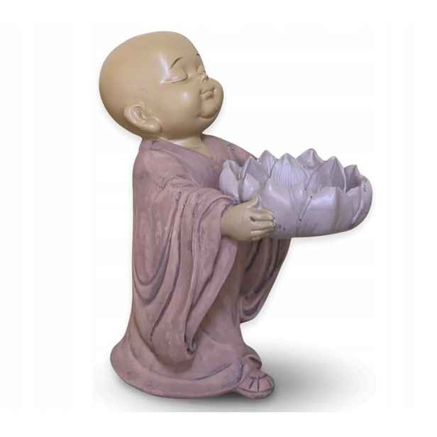 Dekorace figurka Buddhy zena Svícen, pryskyřice 11,5 x 7,5 x 13 cm jako dárek