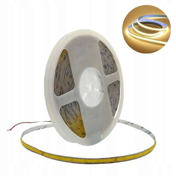 Led páska Cob Pro 230V 240 LED/m IP20 Bílá Teplá 10 m Led pásek