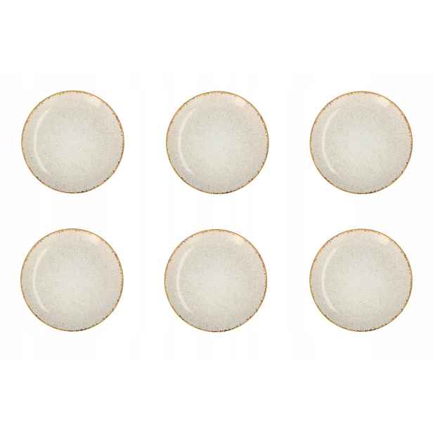 Lubiana Sada 6 porcelánových talířů dezertních mělkých 20,5 cm 9018
